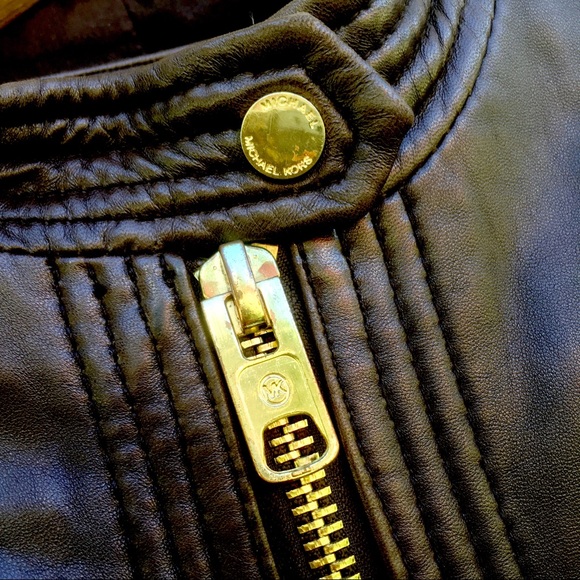 Michael Kors Leather Jacket - Picture 3 of 5